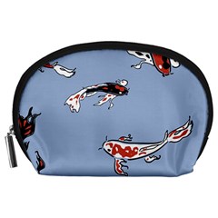 Fish Carp Koi Koi Accessory Pouch (large) by artworkshop