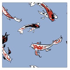 Fish Carp Koi Koi Square Satin Scarf (36  X 36 ) by artworkshop