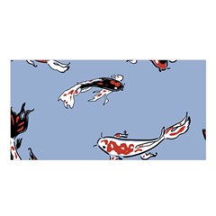 Fish Carp Koi Koi Satin Shawl 45  X 80  by artworkshop