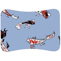 Fish Carp Koi Koi Velour Seat Head Rest Cushion by artworkshop