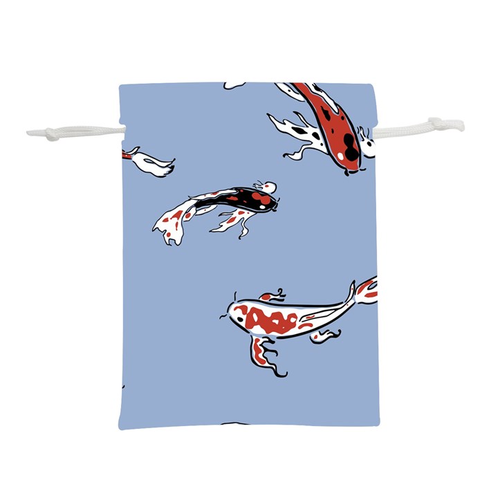 Fish Carp Koi Koi Lightweight Drawstring Pouch (L)