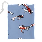 Fish Carp Koi Koi Drawstring Pouch (4XL) Back