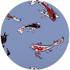 Fish Carp Koi Koi Uv Print Round Tile Coaster by artworkshop