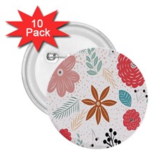 Nature Flora 2 25  Buttons (10 Pack)  by artworkshop