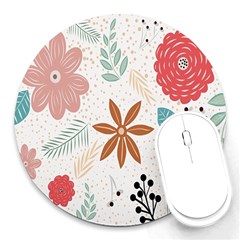 Nature Flora Round Mousepads by artworkshop