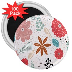 Nature Flora 3  Magnets (100 Pack) by artworkshop