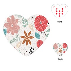 Nature Flora Playing Cards Single Design (heart) by artworkshop