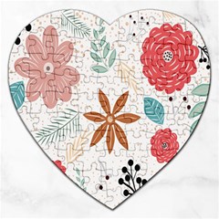 Nature Flora Jigsaw Puzzle (heart)