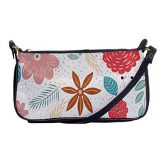 Nature Flora Shoulder Clutch Bag by artworkshop