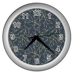 Nature Twigs Wall Clock (Silver)