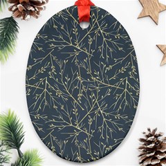 Nature Twigs Ornament (oval) by artworkshop