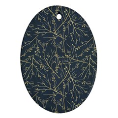 Nature Twigs Oval Ornament (Two Sides)