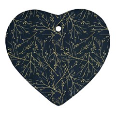 Nature Twigs Heart Ornament (two Sides)