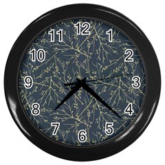 Nature Twigs Wall Clock (black) by artworkshop