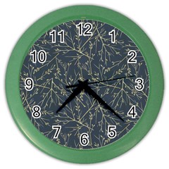 Nature Twigs Color Wall Clock