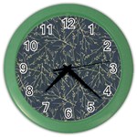 Nature Twigs Color Wall Clock Front