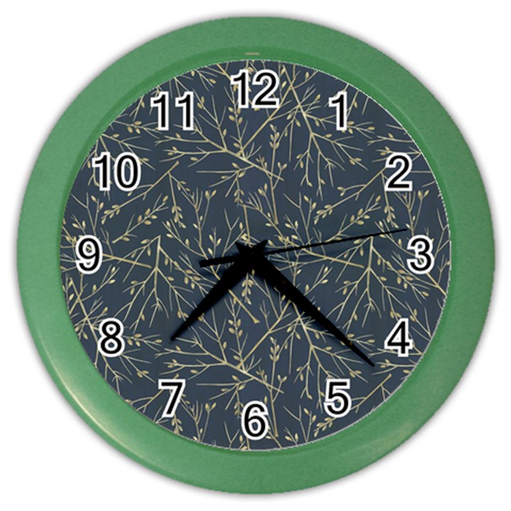 Nature Twigs Color Wall Clock