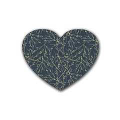 Nature Twigs Rubber Heart Coaster (4 Pack) by artworkshop