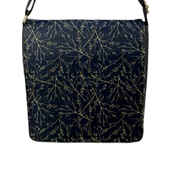 Nature Twigs Flap Closure Messenger Bag (l) by artworkshop