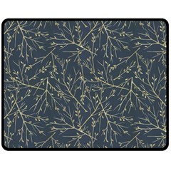 Nature Twigs Double Sided Fleece Blanket (medium)  by artworkshop