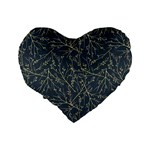 Nature Twigs Standard 16  Premium Flano Heart Shape Cushions Back