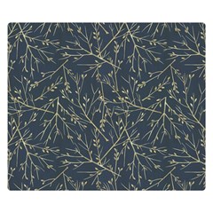 Nature Twigs Double Sided Flano Blanket (small)  by artworkshop