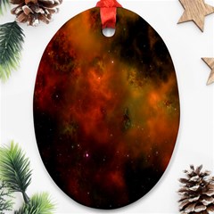 Space Science Ornament (oval) by artworkshop