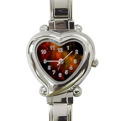 Space Science Heart Italian Charm Watch by artworkshop