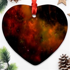 Space Science Heart Ornament (two Sides) by artworkshop