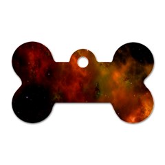 Space Science Dog Tag Bone (one Side) by artworkshop