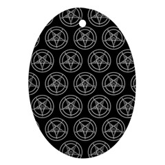 Baphomet Pentagram Ornament (oval)