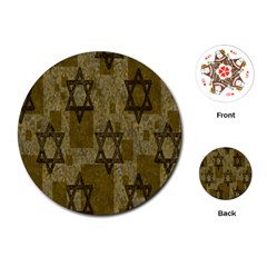 Star-of-david-002 Playing Cards Single Design (round)