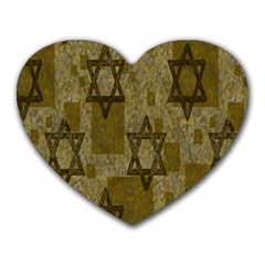 Star-of-david-002 Heart Mousepads by nate14shop