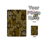 Star-of-david-002 Playing Cards 54 Designs (Mini) Front - Spade10