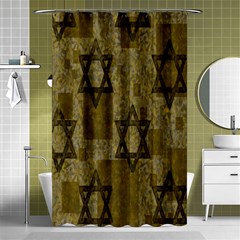 Star-of-david-002 Shower Curtain 48  X 72  (small)  by nate14shop