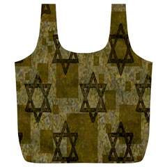 Star-of-david-002 Full Print Recycle Bag (xl) by nate14shop