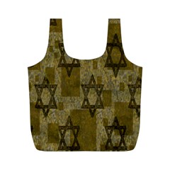 Star-of-david-002 Full Print Recycle Bag (m) by nate14shop