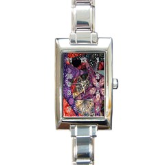 Stars-001 Rectangle Italian Charm Watch by nate14shop