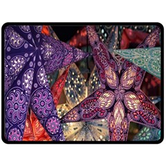 Stars-001 Double Sided Fleece Blanket (large)  by nate14shop