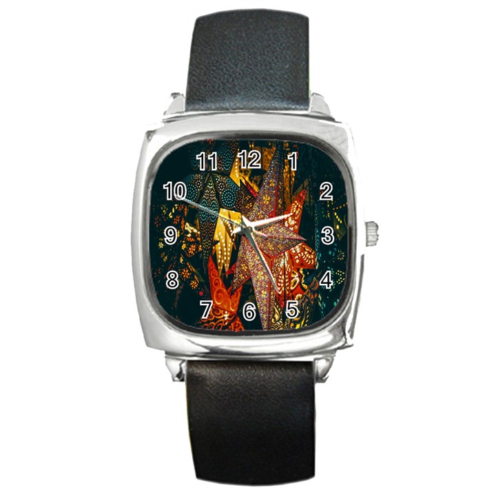 Stars-002 Square Metal Watch