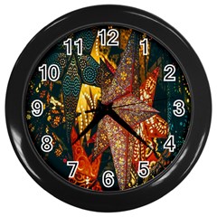 Stars-002 Wall Clock (black) by nate14shop