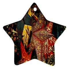 Stars-002 Star Ornament (two Sides) by nate14shop