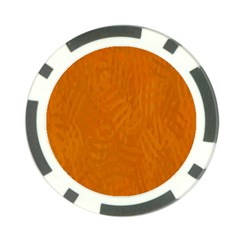 Orange Poker Chip Card Guard (10 Pack) by nate14shop