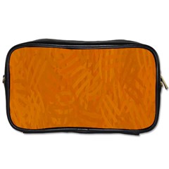 Orange Toiletries Bag (two Sides) by nate14shop