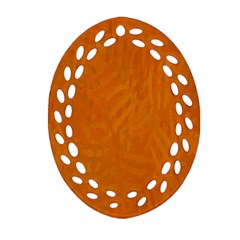 Orange Ornament (oval Filigree) by nate14shop