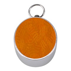 Orange Mini Silver Compasses