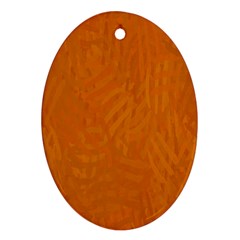 Orange Ornament (oval) by nate14shop