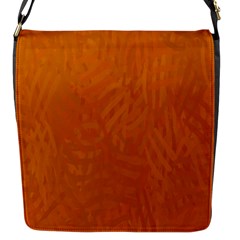 Orange Flap Closure Messenger Bag (s) by nate14shop