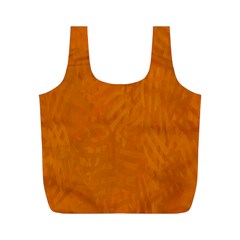 Orange Full Print Recycle Bag (m) by nate14shop