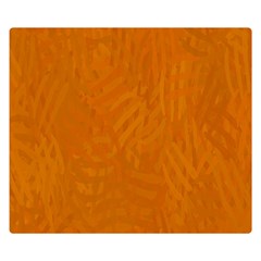 Orange Double Sided Flano Blanket (small)  by nate14shop